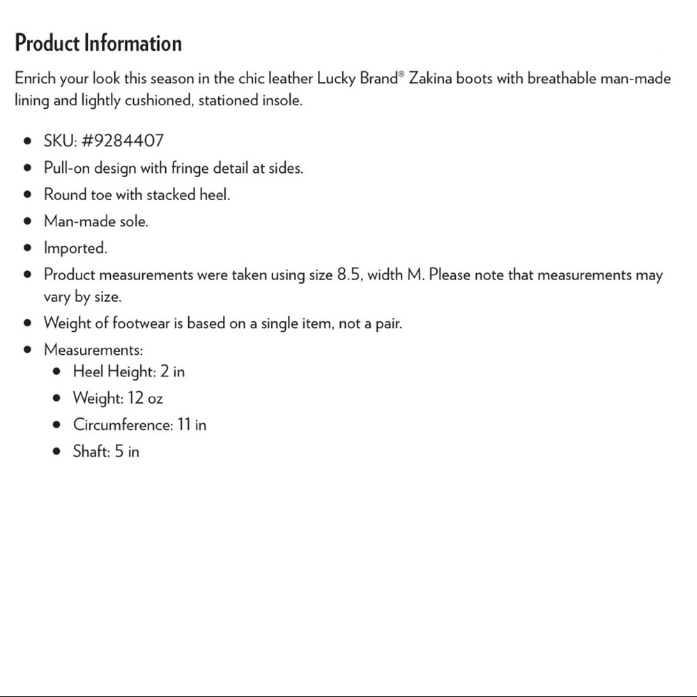 NIB Lucky Brand Zakina Side Fringe Ankle Bootie - Picture 3 of 11